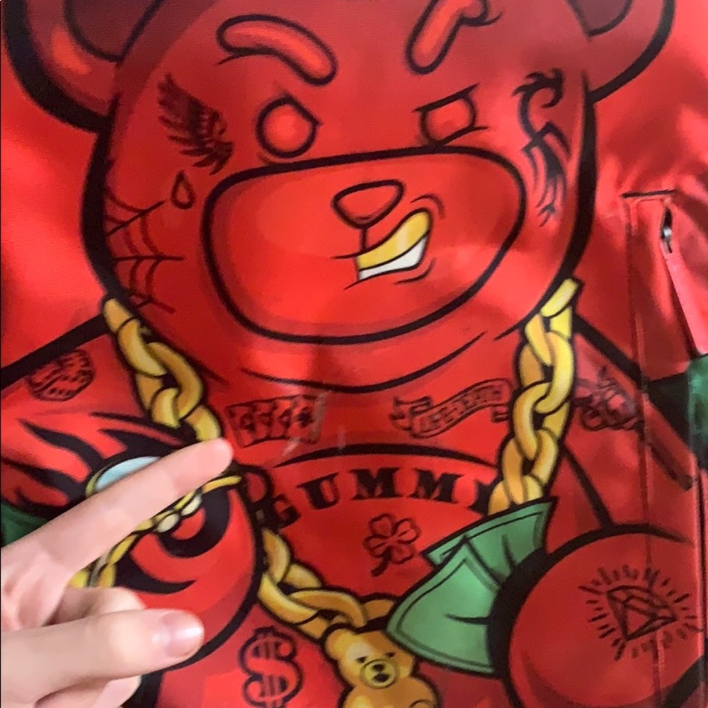 NBA Young Boy x Spray Ground Diablo Bear BackPack - Picture 2 of 5